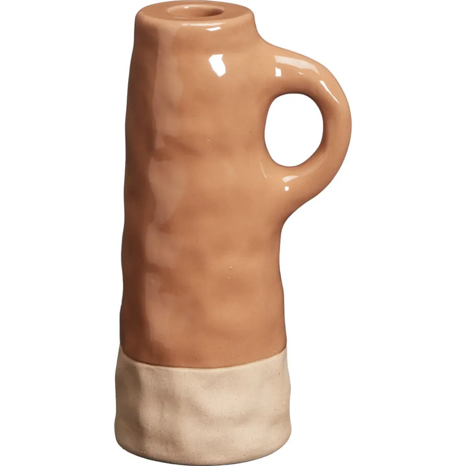 Kwantum Kandelaars|Kandelaars|Kandelaar Digne Bruin 18 Cm