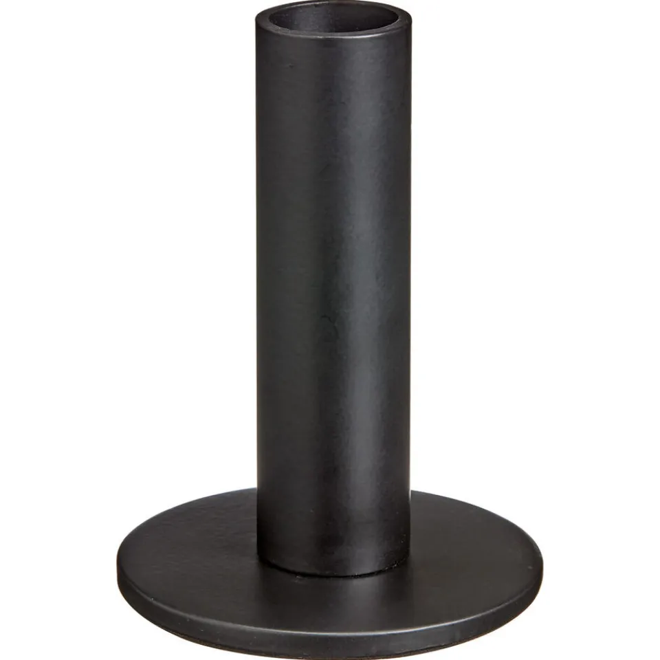 Kwantum Kandelaars|Kandelaars|Kandelaar Lagoni Zwart - 9 Cm