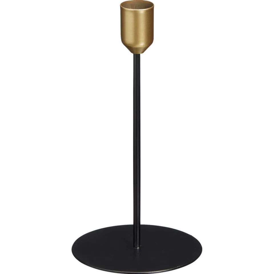 Kwantum Kandelaars|Kandelaars|Kandelaar Lille Zwart ø 9x18 Cm