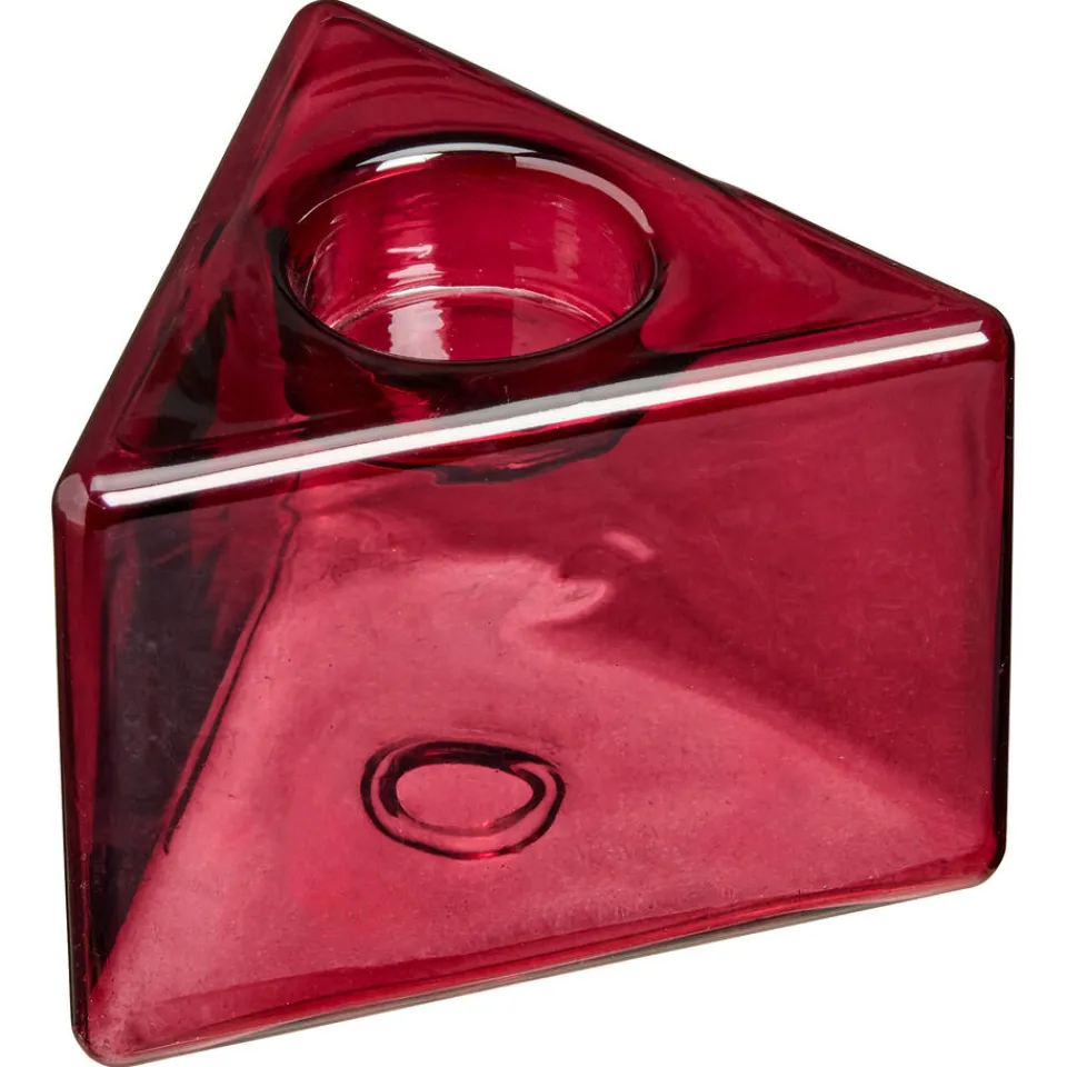 Kwantum Kandelaars|Kandelaars|Kandelaar Triangle Wijnrood