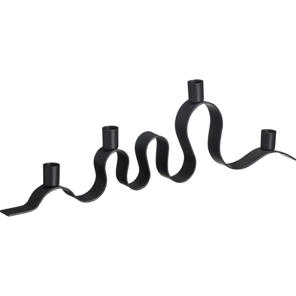 Kwantum Kandelaars|Kandelaars|Kandelaar Wave Zwart