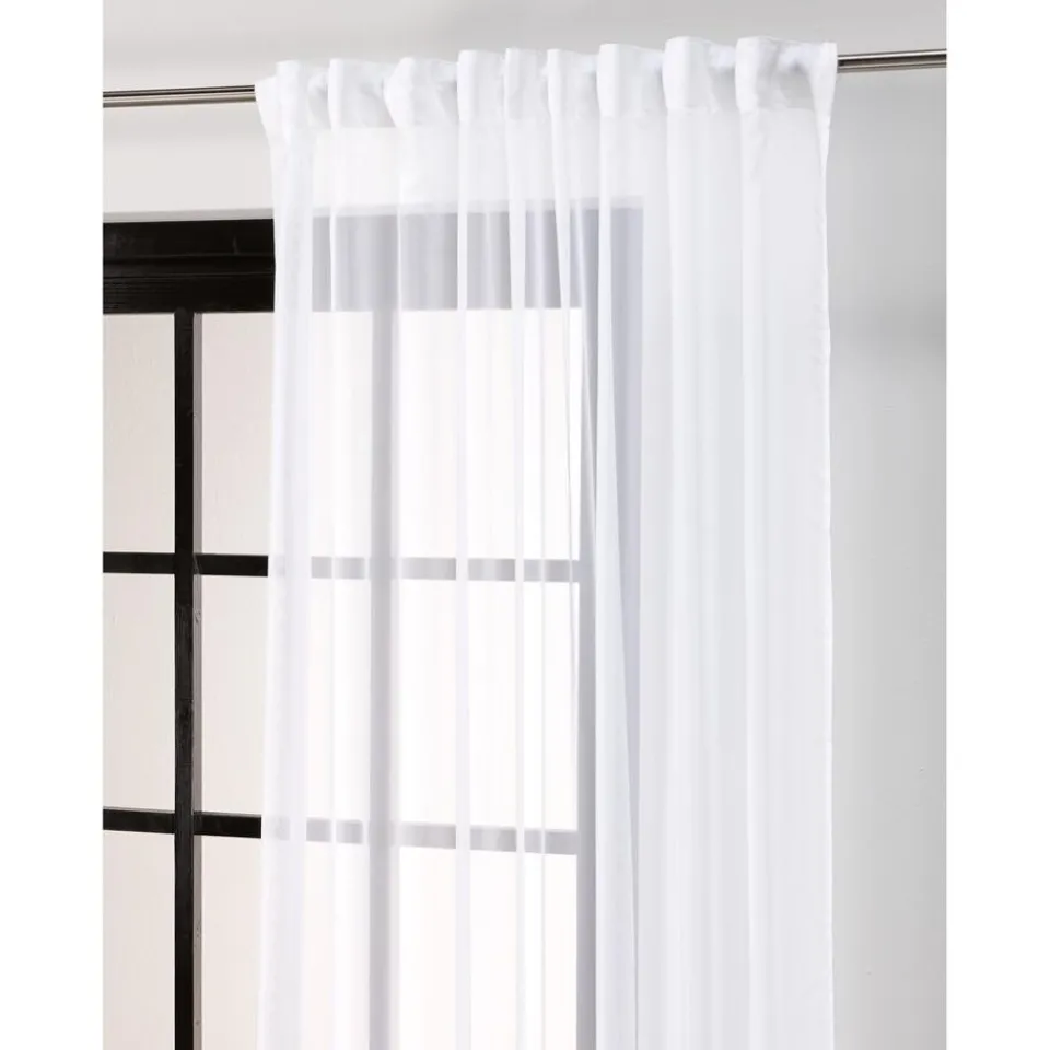 Kwantum Kant En Klaar Gordijnen|Gordijnen|Kant En Klaar Gordijn Hestia Wit