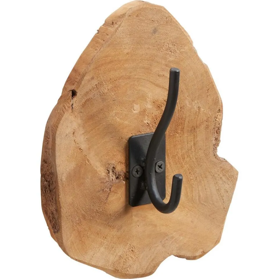 Kwantum Wanddecoratie|Kapstokhaak Hout Bruin