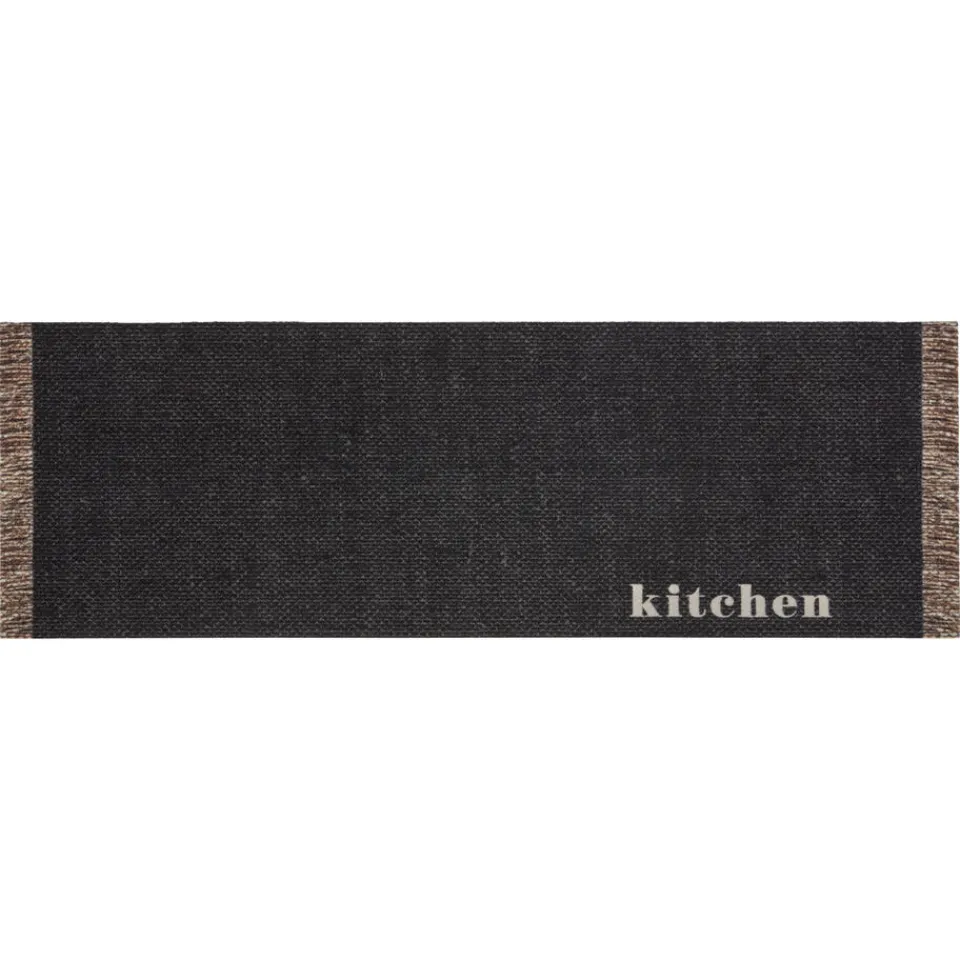 Kwantum Vloerkleden Kinderkamer|Ronde Vloerkleden|Keukenloper Brinston Zwart