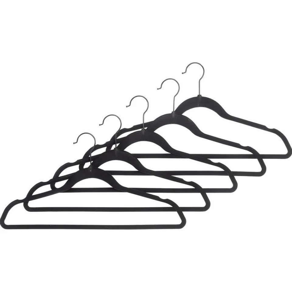 Kwantum Kapstokken|Kledinghanger Velvet Zwart