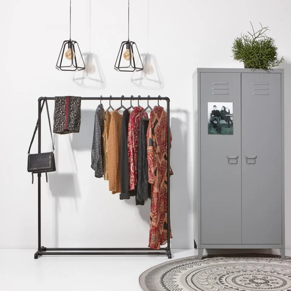 Kwantum Kledingkasten & Kledingrekken|Kledingrek Steigerbuis Zwart