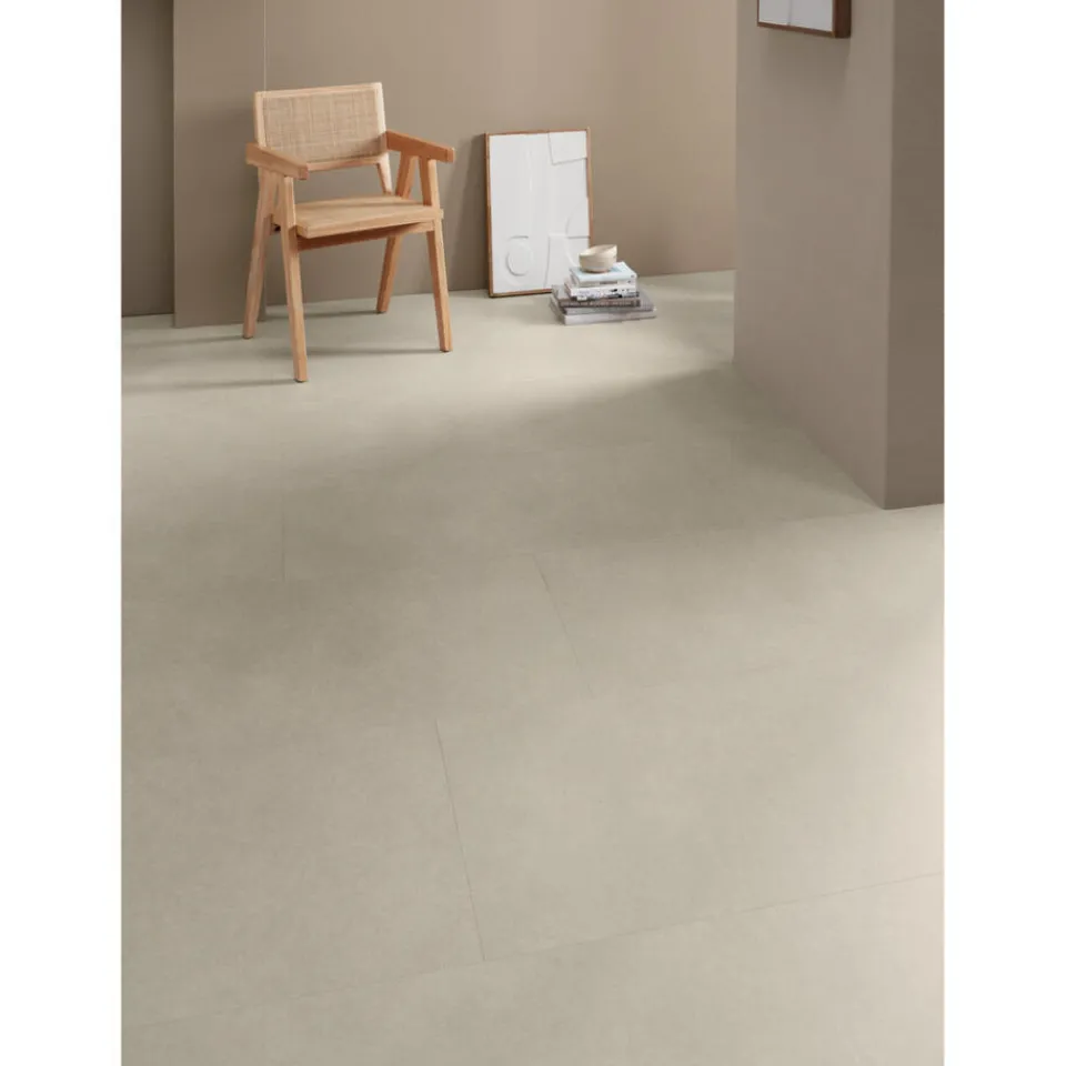 Kwantum Klik Pvc-Vloeren|Tegellook Pvc Vloeren|Klik PVC Greighton Beige Tegel XL Plank