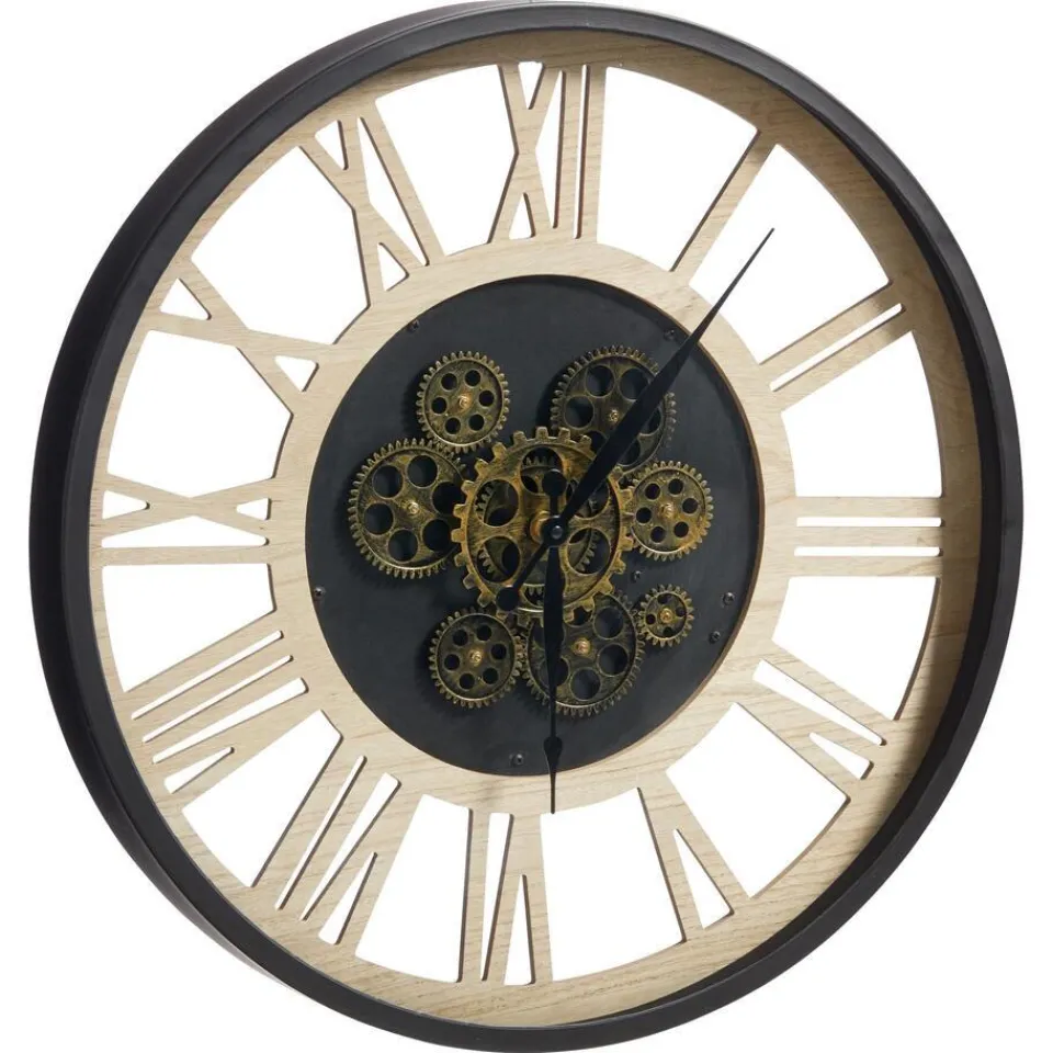 Kwantum Klokken|Klok Toulon Zwart Goud