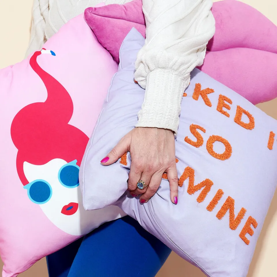 Kwantum Sierkussens|Kussen Mine Paars 45x45 Cm