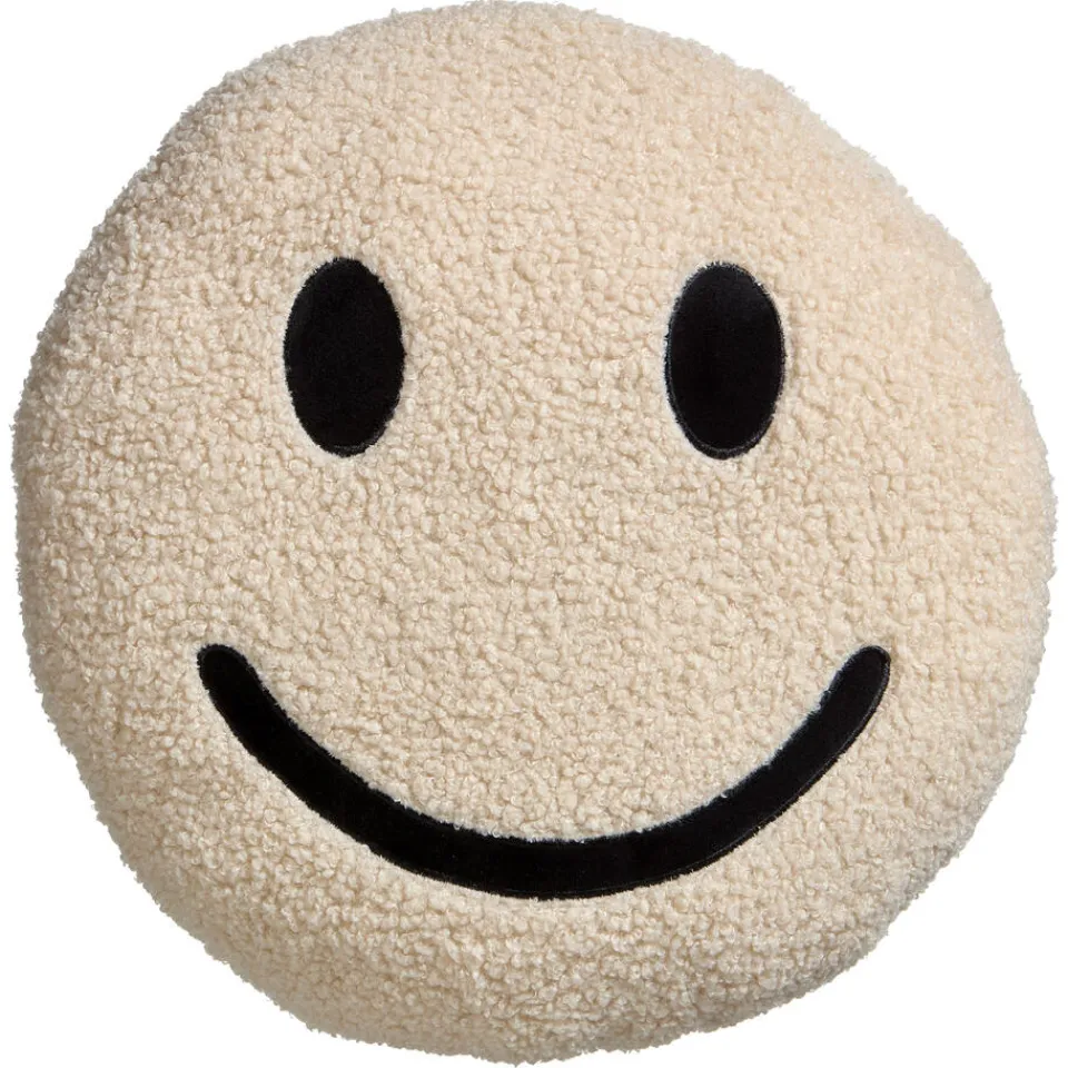 Kwantum Sierkussens|Kussen Smiley Beige Ø35 Cm ø 35 Cm