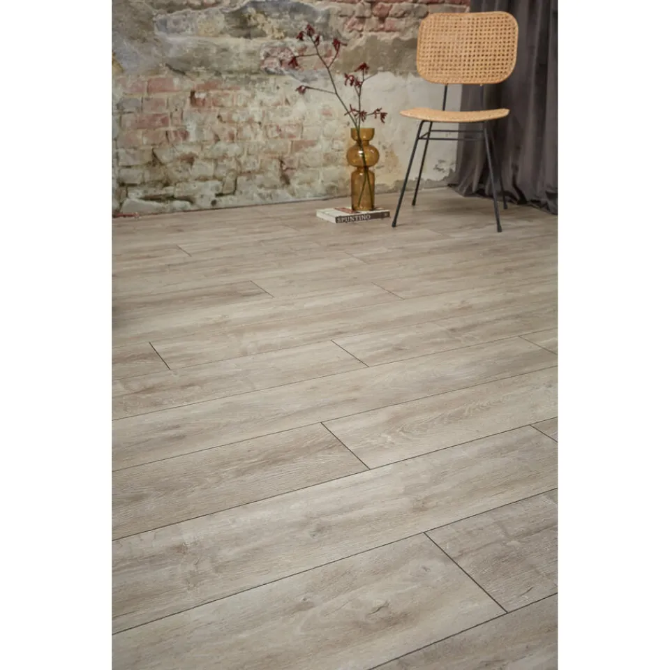 Kwantum Tegellook Laminaat|Extra Breed Laminaat|Laminaat Bend Grijs Eiken