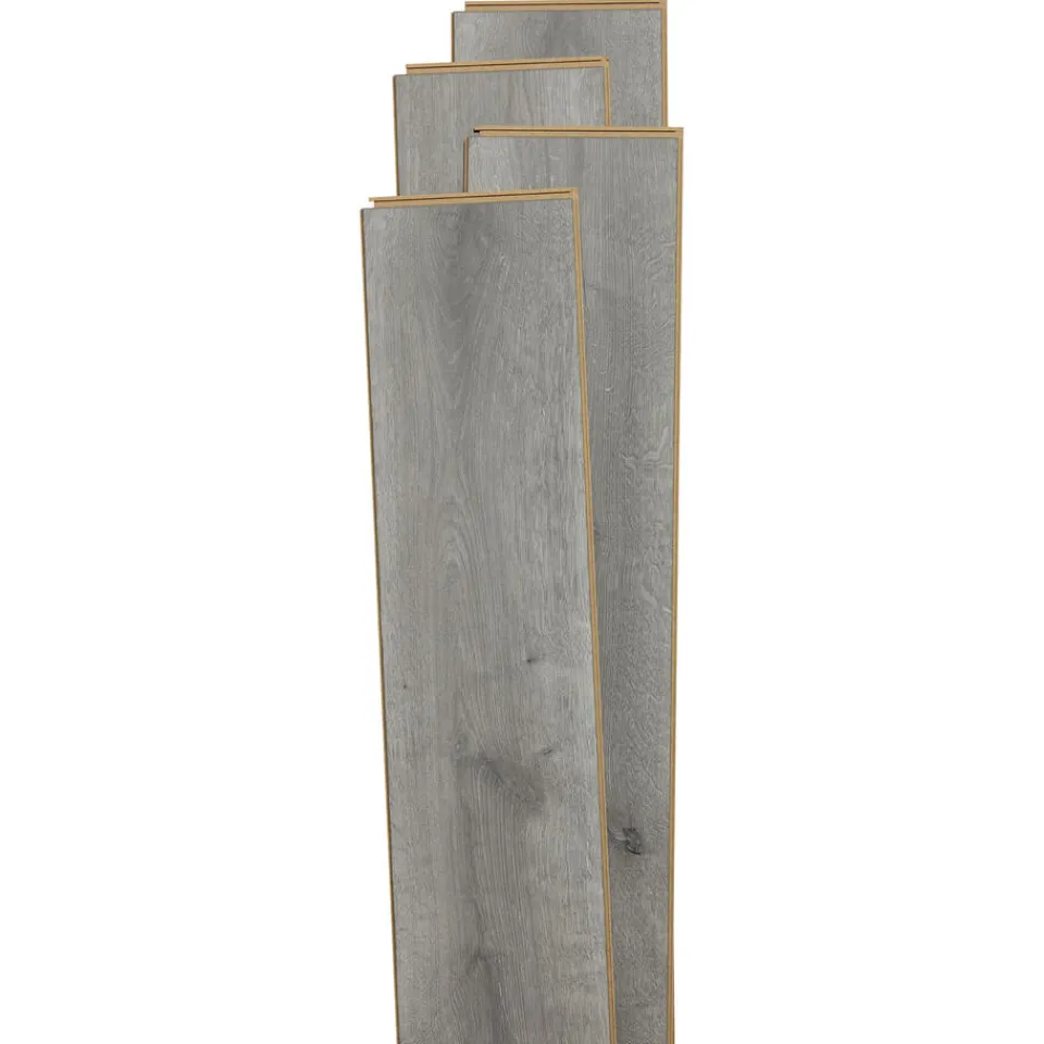 Kwantum Tegellook Laminaat|Extra Breed Laminaat|Laminaat Calgary Grijs Eiken