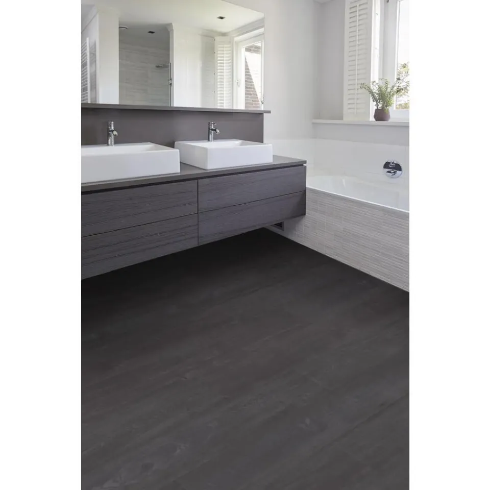 Kwantum Tegellook Laminaat|Extra Breed Laminaat|Laminaat Kimble Zwart