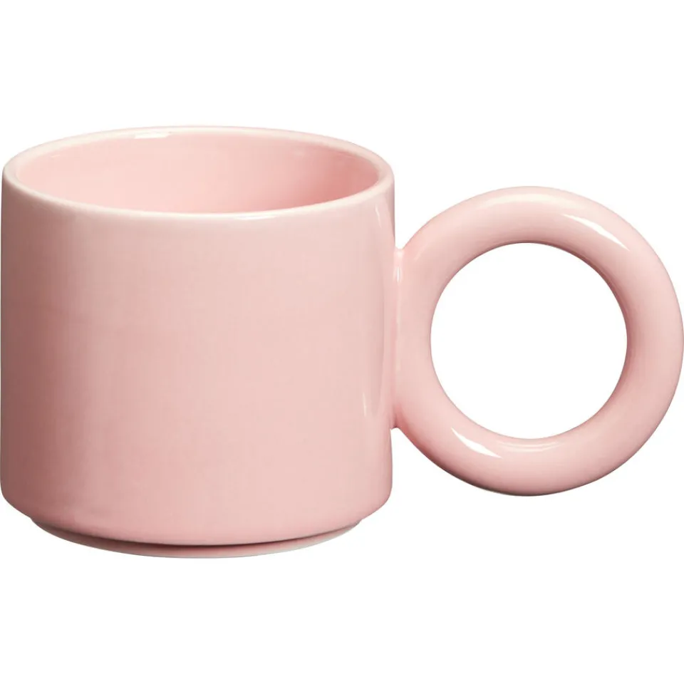 Kwantum Mokken|Mokken|Mok Met Oor Crispen Roze 225ml