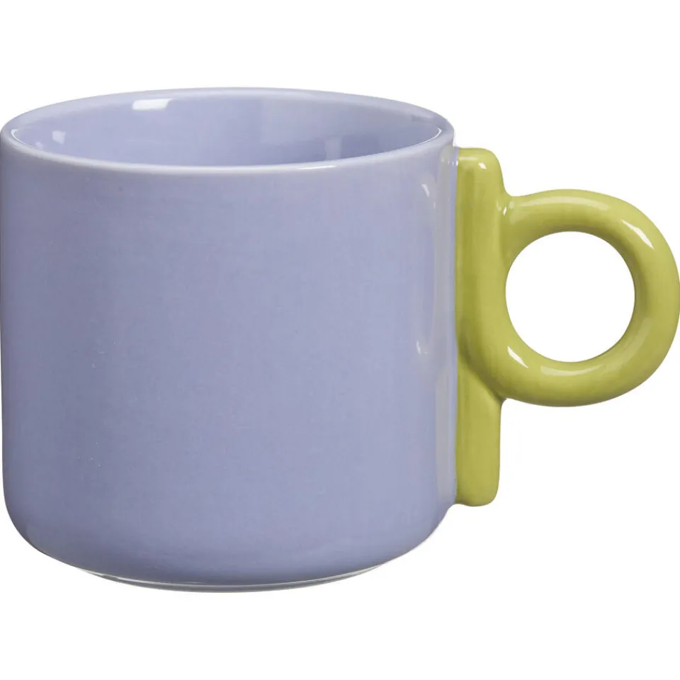 Kwantum Mokken|Mokken|Mok Met Oor Shapes Lila-Groen 300ml