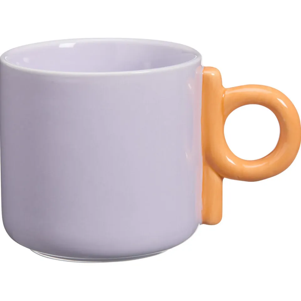 Kwantum Mokken|Mokken|Mok Met Oor Shapes Lila- 300ml