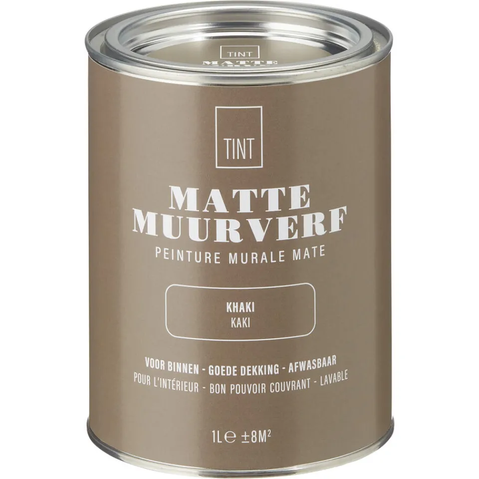 Kwantum Muurverf|Muurverf Mat Khaki 1 L