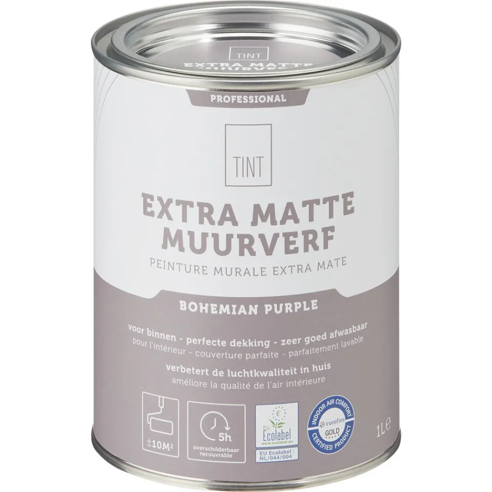 Kwantum Muurverf|Muurverf Professional Bohemian Purple 1 L