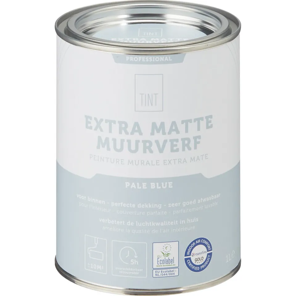 Kwantum Muurverf|Muurverf Professional Pale Blue 1 L