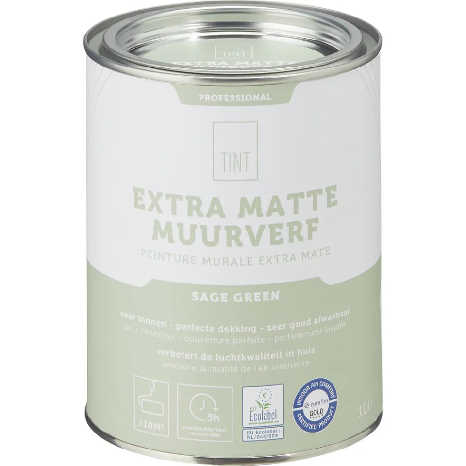 Kwantum Muurverf|Muurverf Professional Sage Green 1 L