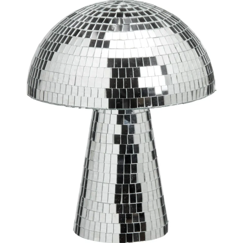 Kwantum Kerstdecoratie|Decoratie Beelden|Object Paddenstoel Disco Zilver - 20x20x24 Cm