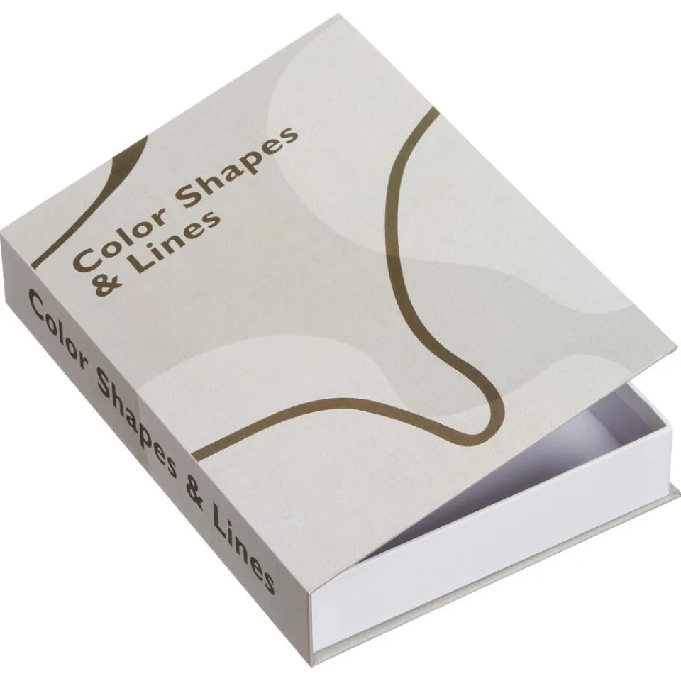 Kwantum Decoratieve Opbergdozen|Opbergboek Lines 21x30x5 Cm