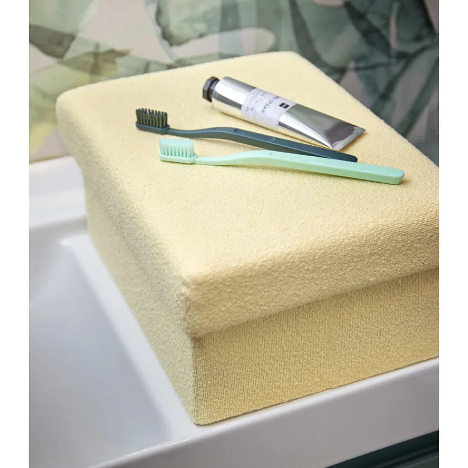 Kwantum Overige Opbergers|Opbergbox Borre Geel - 33x24x15 Cm