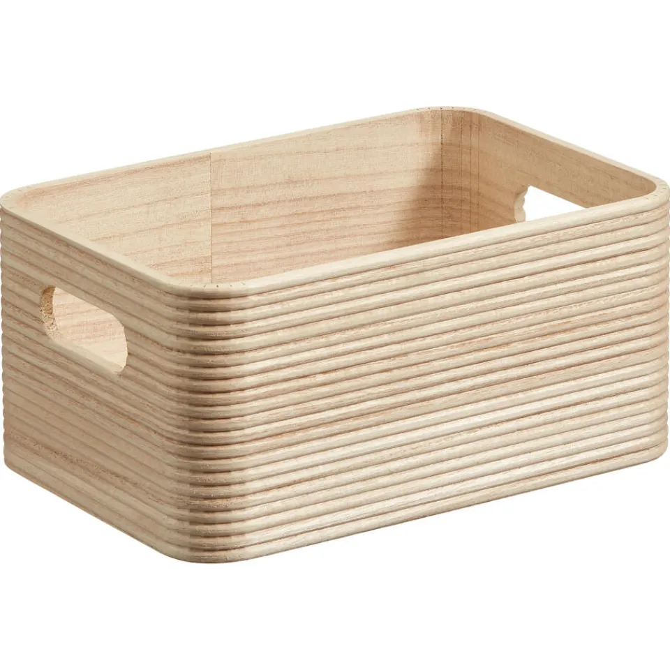 Kwantum Opbergkisten|Opbergkist Husum Hout Naturel 23x16x10 Cm