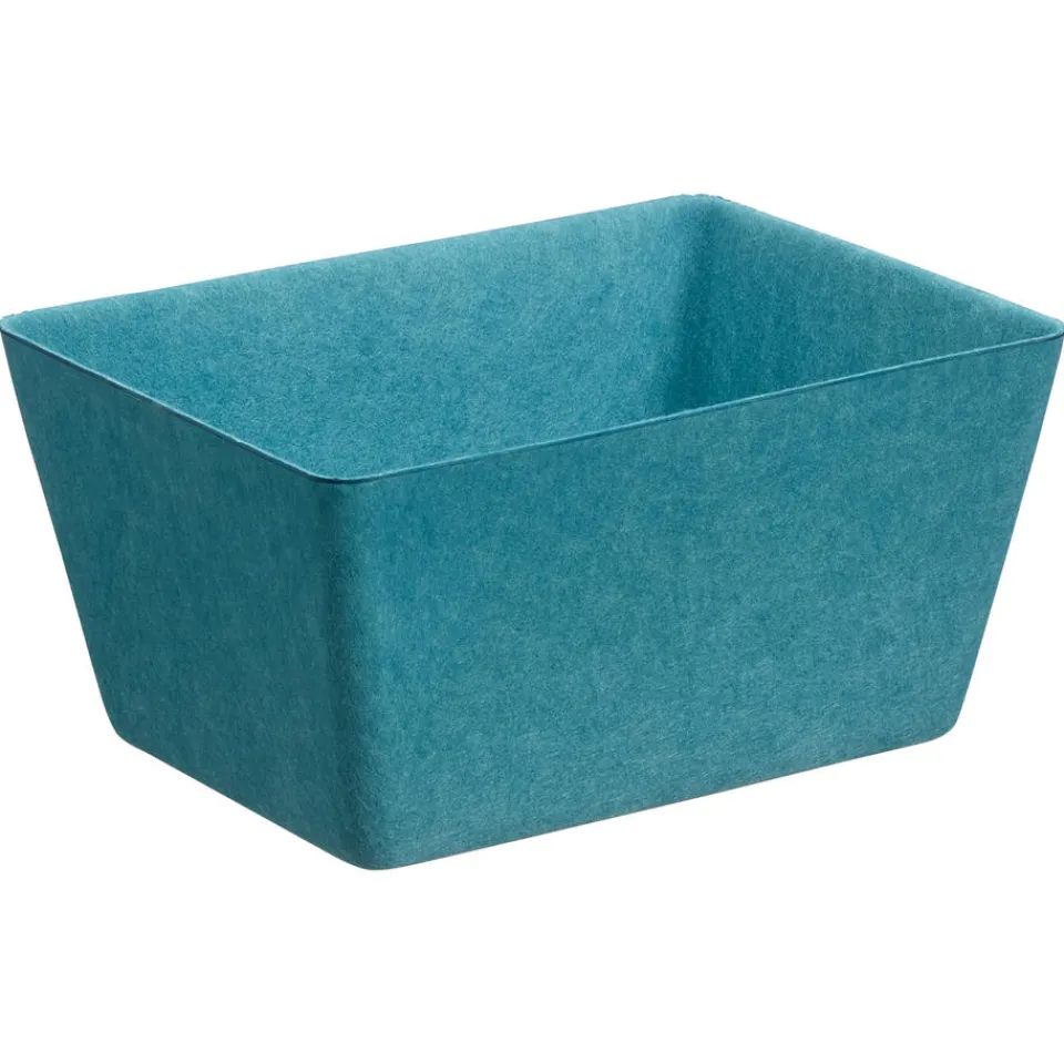 Kwantum Manden|Decoratieve Opbergdozen|Opbergmand Vilt Petrol 30x23x15cm