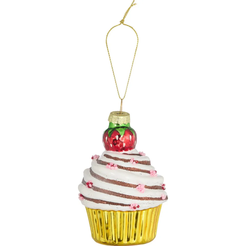 Kwantum Kerstballen & Kerstornamenten|Ornament Cupcake Aardbei