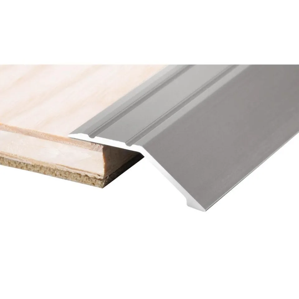 Kwantum Plinten|Overgangsprof 14mm Staal Rvs 100 Cm