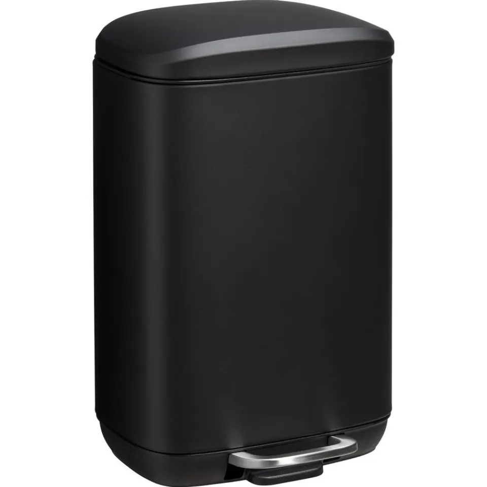 Kwantum Afvalbakken|Badkameraccessoires|Pedaalemmer Lux 5 Liter Zwart