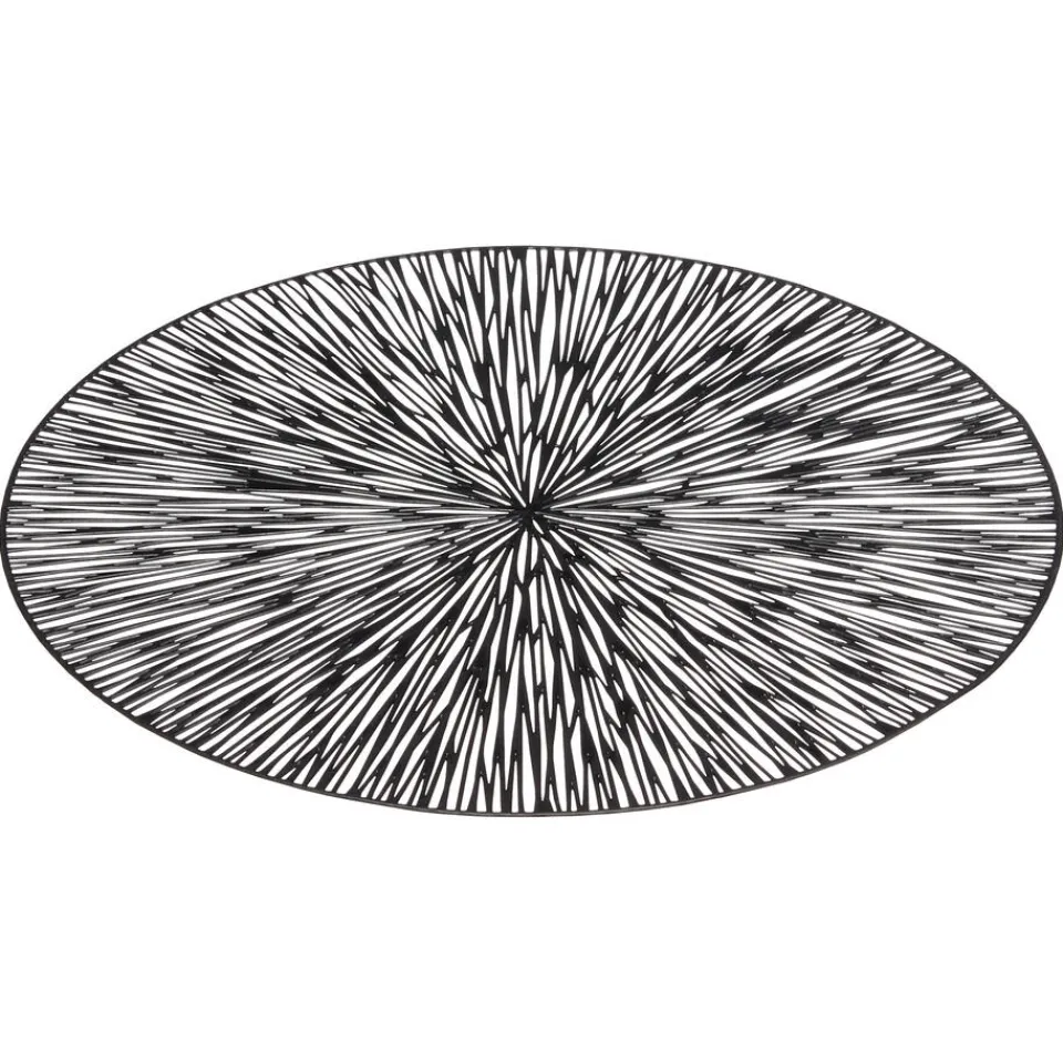 Kwantum Kerstservies|Placemats|Placemat Marsha Zwart ⌀38 Cm