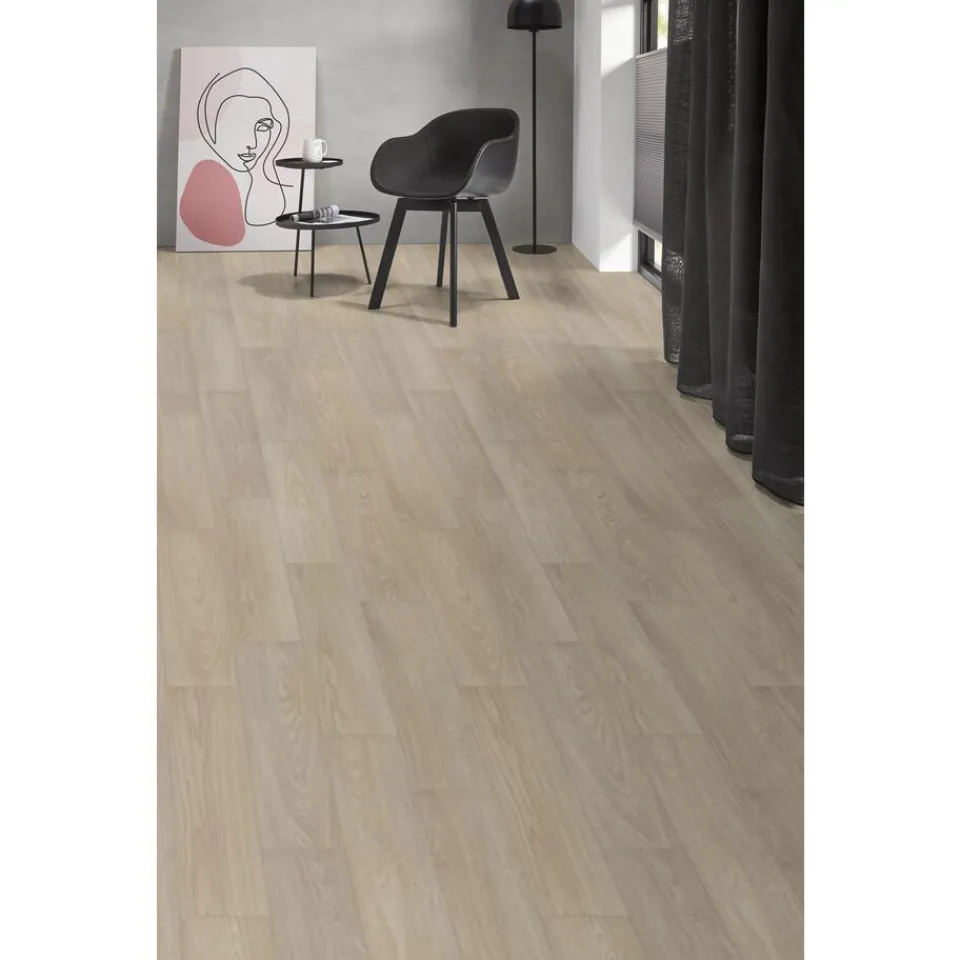 Kwantum Visgraat Pvc|Plak Pvc-Vloeren|Plak PVC Ayers Beige Eiken Visgraat