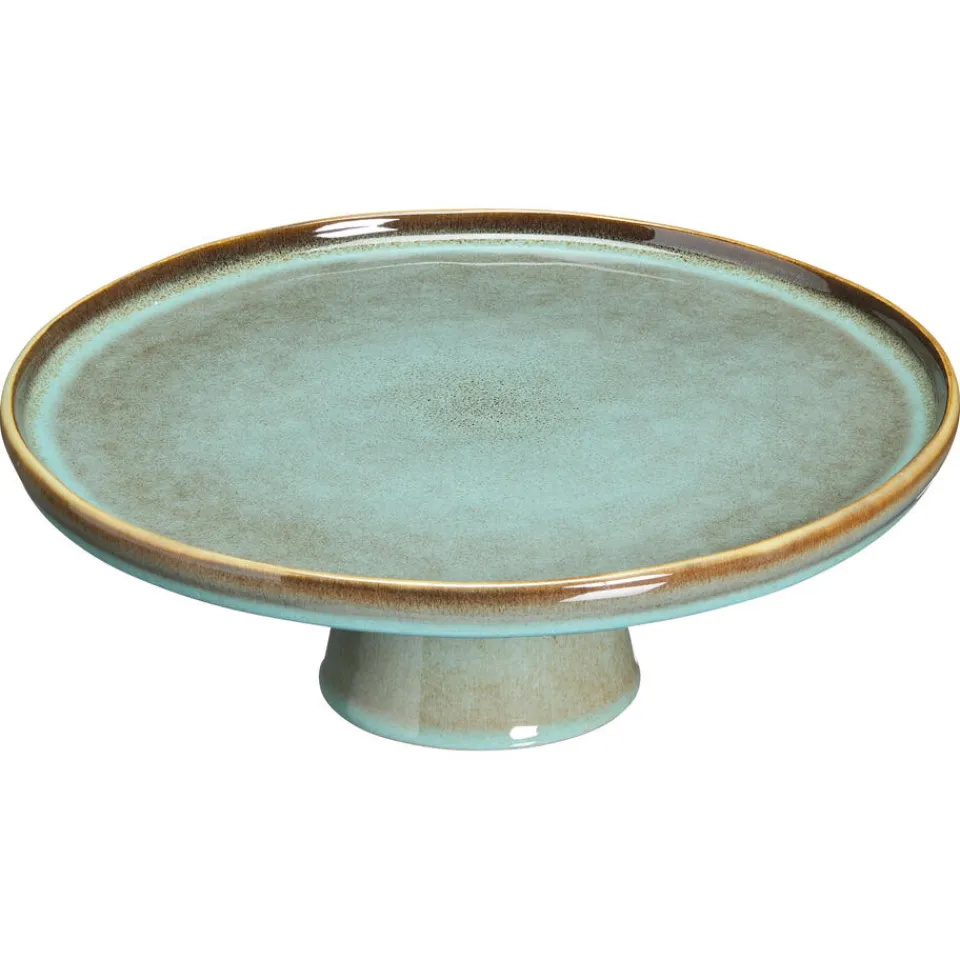 Kwantum Kerstservies|Keukenaccessoires|Plateau Op Voet Glaze Groen