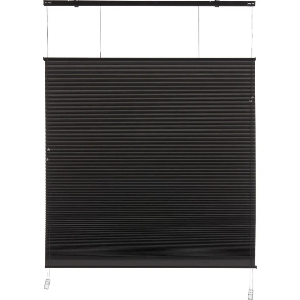 Kwantum Plisségordijnen|Plisségordijn Dae Zwart 80x175 Cm