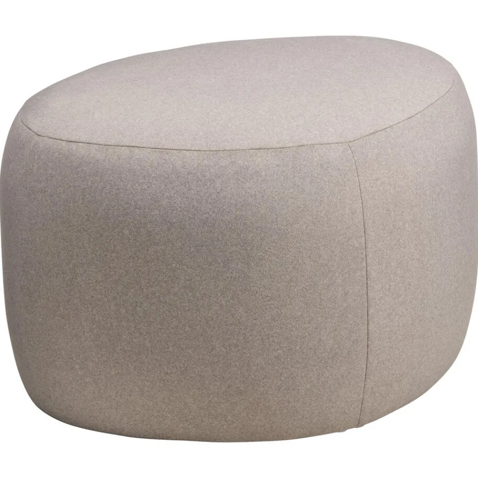 Kwantum Poefen & Hockers|Poef Kiezel Taupe L