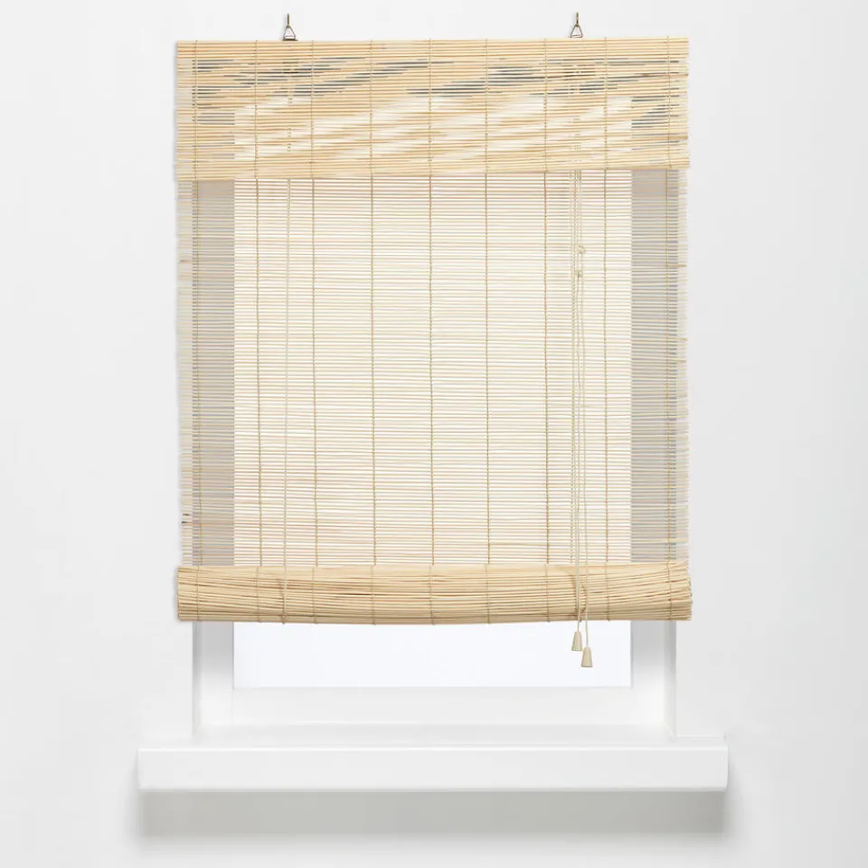 Kwantum Rolgordijnen|Rolgordijn Bamboe Naturel 90x160 Cm