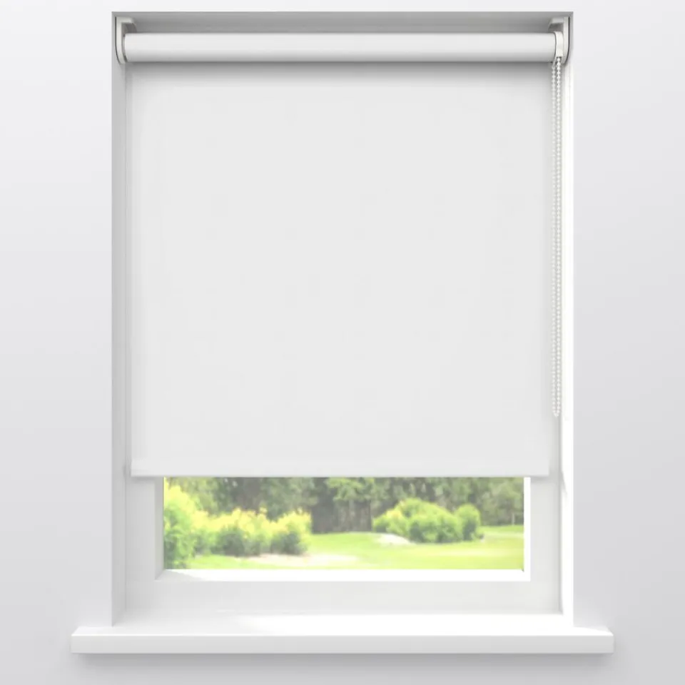 Kwantum Rolgordijnen|Rolgordijn Mila Wit Verduisterend