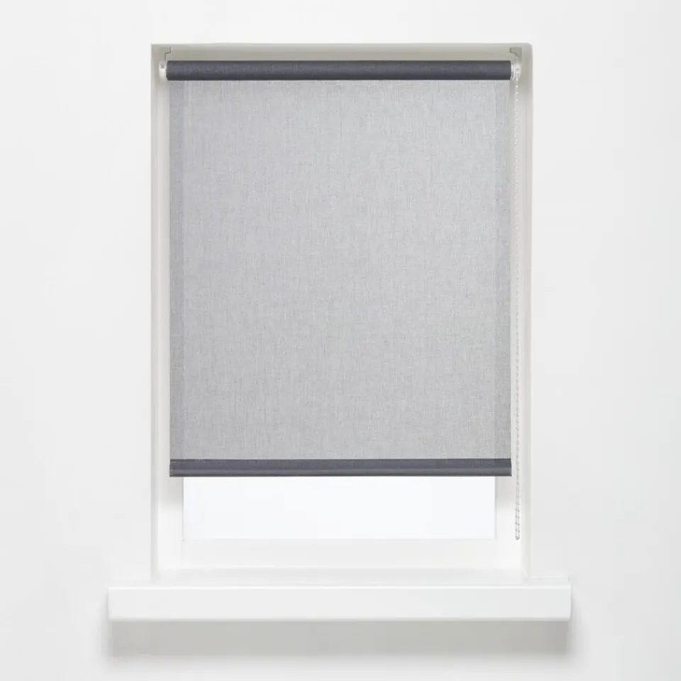 Kwantum Rolgordijnen|Rolgordijn Milou Antraciet 120x190 Cm