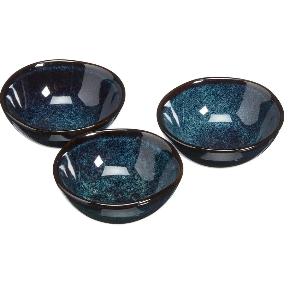 Kwantum Schalen|Schalen|Schaal Glaze Blauw - D9 Cm S/3