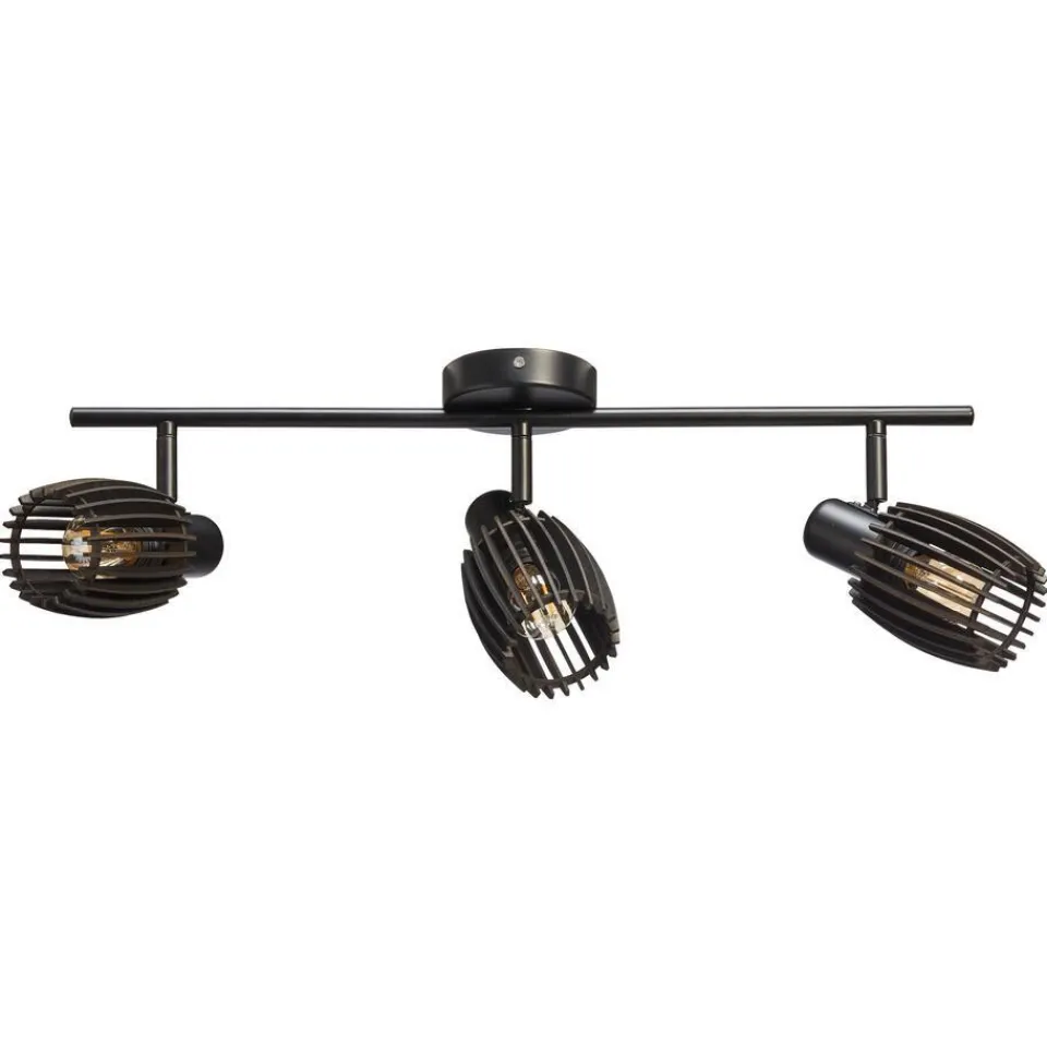 Kwantum Spots|Spot Apulu Zwart 3-lichts