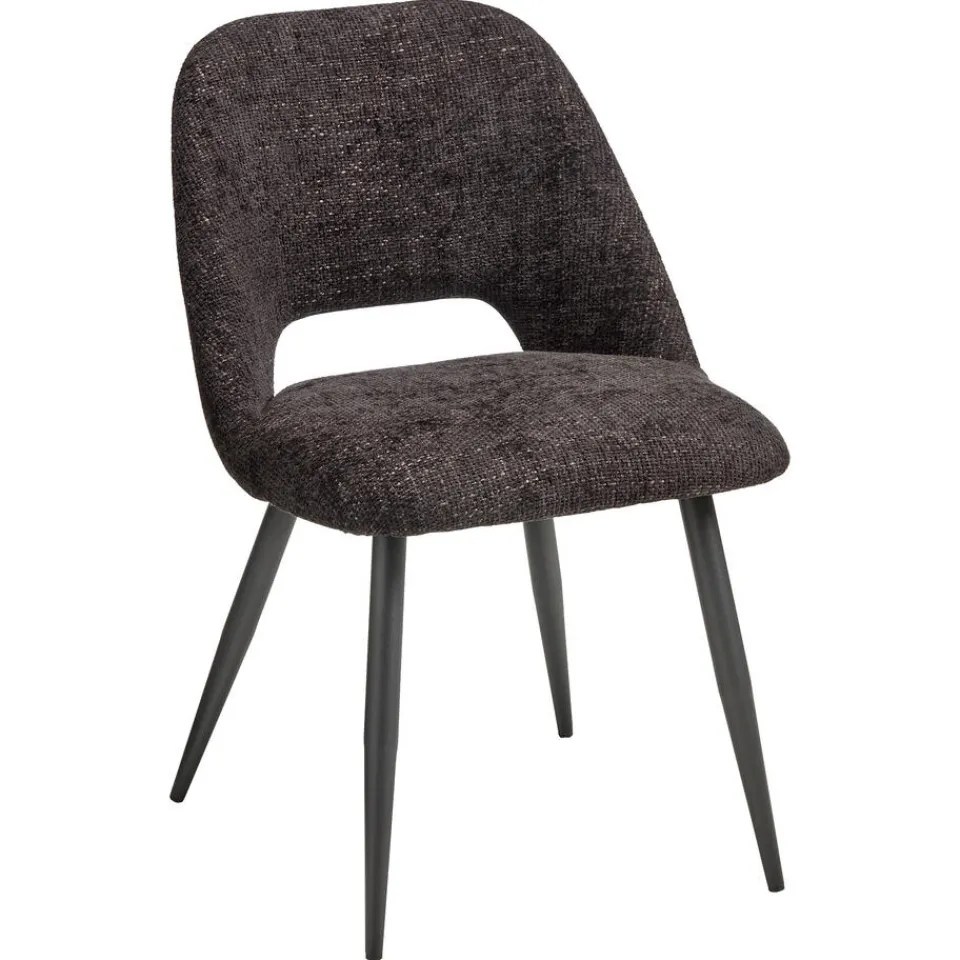 Kwantum Eetkamerstoelen|Stoel Avignon Zwart Gemeleerd