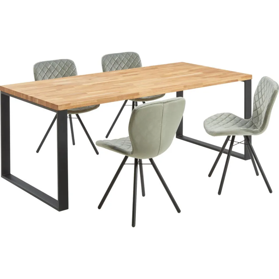 Kwantum Eetkamerstoelen|Stoel Lucca Legergroen