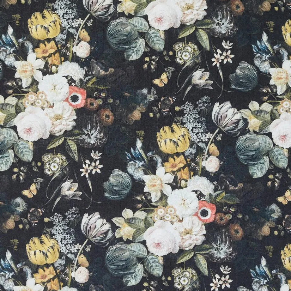 Kwantum Stoffen|Stof Elise Zwart