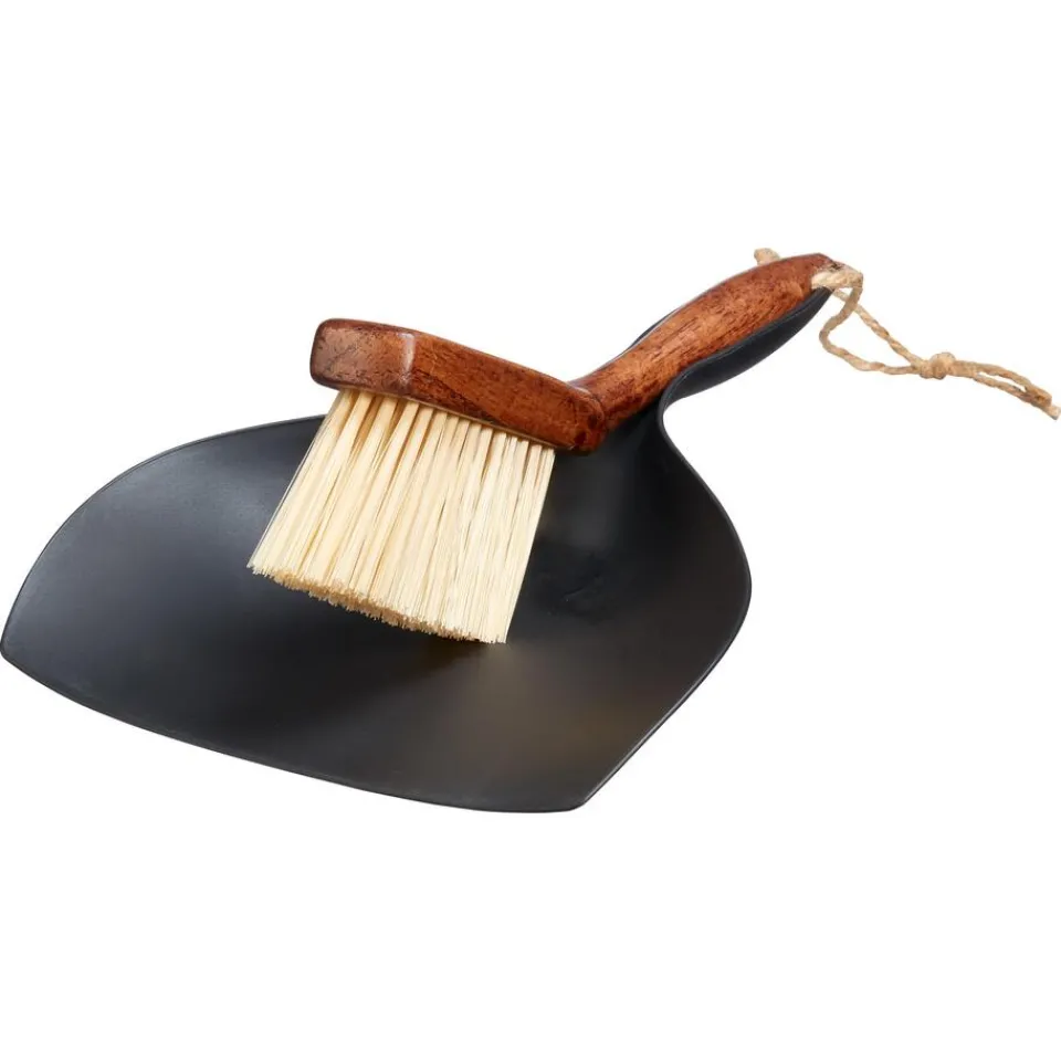 Kwantum Schoonmaken|Stoffer En Blik Hout Zwart