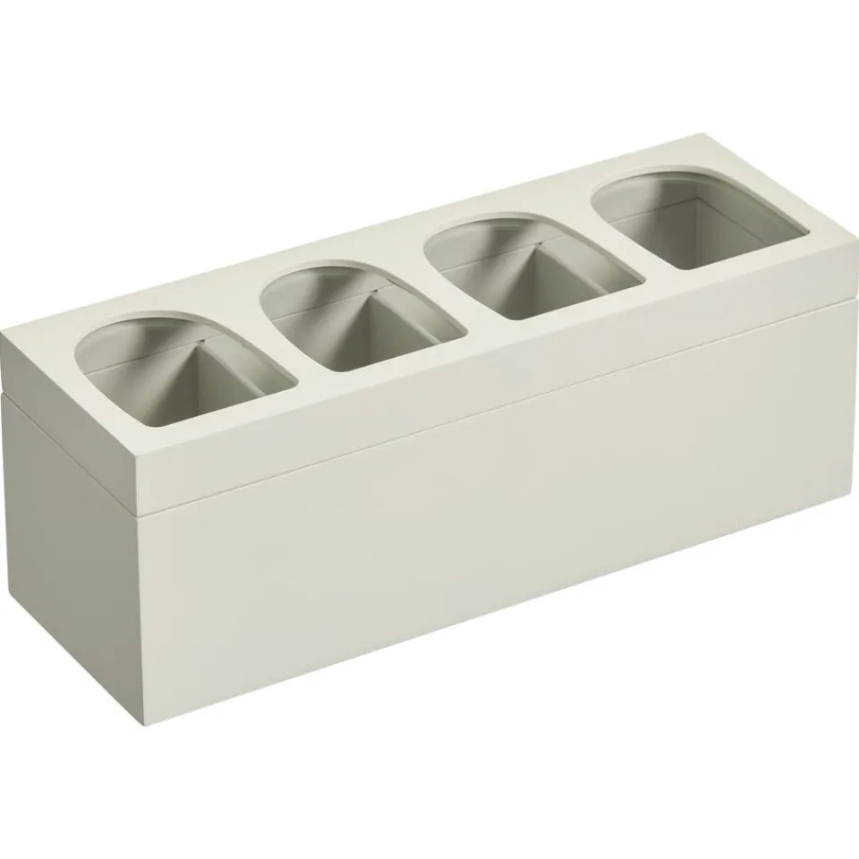 Kwantum Keukenaccessoires|Theedoos Cave Symmetric Off-White