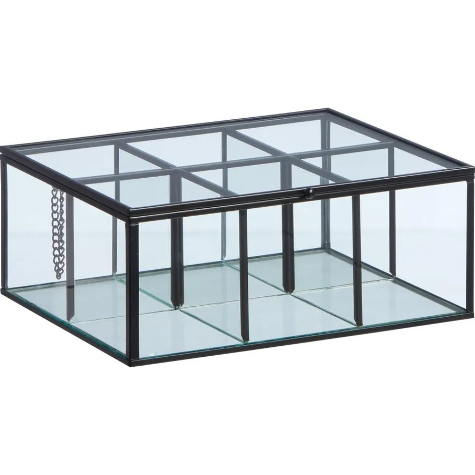 Kwantum Kerstservies|Keukenaccessoires|Theedoos Glas Zwart