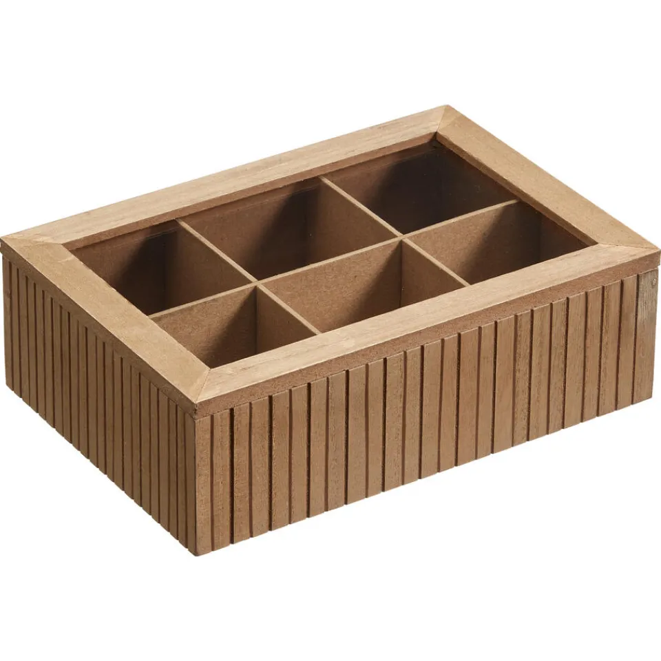 Kwantum Keukenaccessoires|Theedoos Latjes Bruin