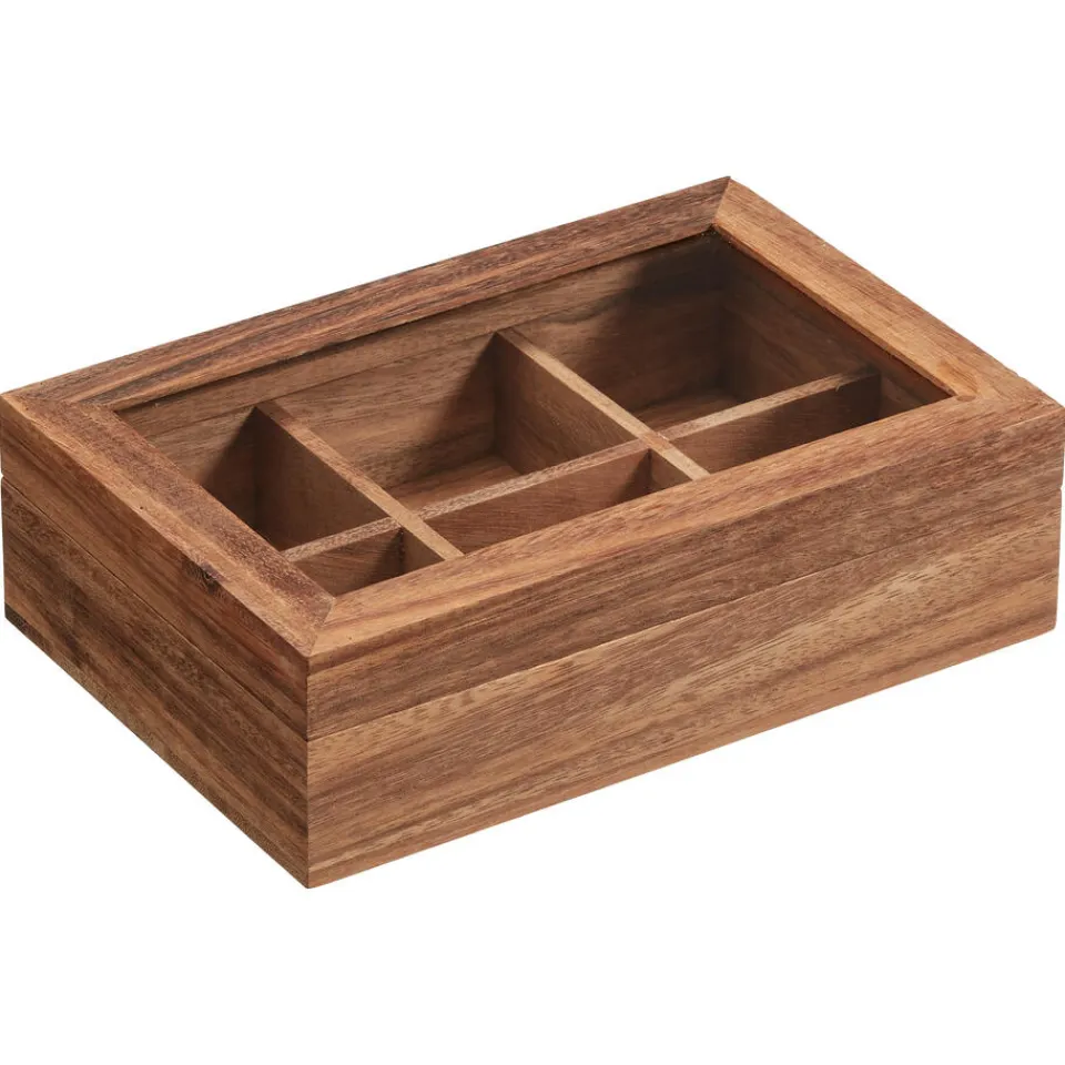 Kwantum Keukenaccessoires|Theedoos Walnoot Bruin